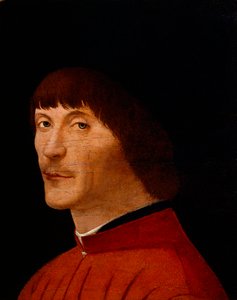 一个男人的肖像，1468-1470年。 作者 安东内洛·达·墨西拿