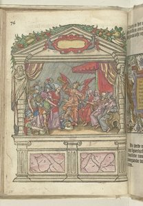 1578 年，大广场上寓言表演的舞台