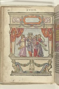 荣耀、陛下、慷慨、华丽和谦逊的化身共同高举王冠的舞台，1578 年