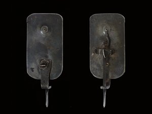 显微镜，约1690年（银和玻璃）（另见1121457-60） 作者 安东尼·范·吕文霍克