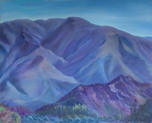 蓝山，安达卢西亚，2001（布面油画） 作者 安东尼娅·迈亚特