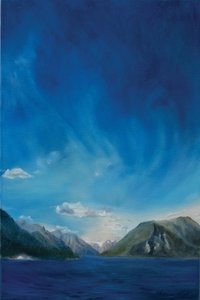 挪威峡湾，2011（布面油画） 作者 安东尼娅·迈亚特