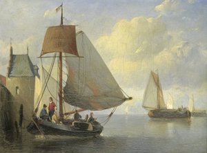 河景与岸上塔楼，灵感来自于 Veere 的 Camperveerse toren