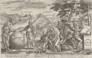 错误的世界》，1579 年
错误的世界 / Le Monde a rebous（作品名称）
关于 1576-1579 年荷兰政治局势的寓言（系列名称）