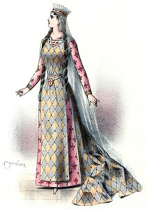 Massenet - Esclarmonde - Sibyl Sanderson，Esclarmonde 一角，第一幕第二场 - Antonin-Marie Chatinière，1889 年