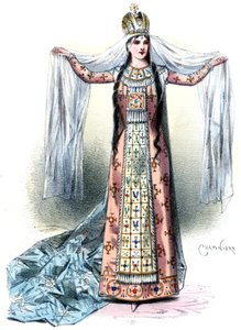 Massenet - Esclarmonde - Sibyl Sanderson，Esclarmonde 一角，序幕第一幕 - Antonin-Marie Chatinière，1889 年