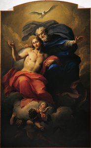 圣依纳爵的荣耀》，安东尼奥-巴莱斯特拉（1666-1740）（布面油画）。