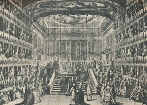 俄国大公和公爵夫人的招待会，1782年，1925年。 作者 安东尼奥·巴拉塔（Antonio Baratta）