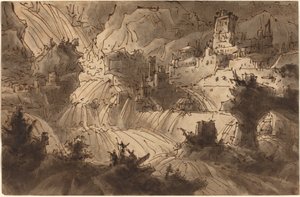 山洪暴发淹没城市 作者 安东尼奥·巴索利（Antonio Basoli）