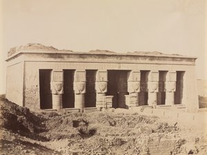 登达拉神庙c。 1870年代-1880年代。 作者 安东尼奥·比托（Antonio Beato）