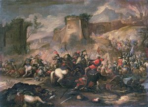 十字军与土耳其人之间的骑兵冲突 作者 Antonio Calza