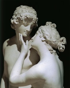 维纳斯和阿多尼斯 by Antonio Canova（1757-1822），大理石人物组，细节