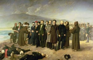 执行Jose Maria de Torrijos和Uriarte（1791-1831）及其同伴于1831年，1888年