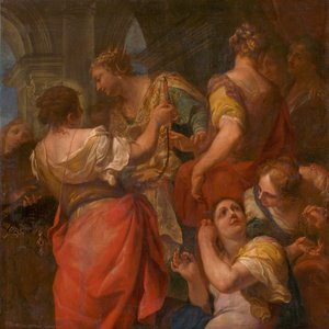阿喀琉斯和Lycomedes的女儿，c。 1680。