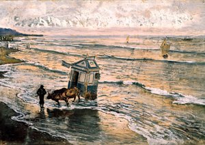 Mar Cantabrico (Cantabrian Sea) 绘画 by Antoni Munoz i Degrain (1841-1924)