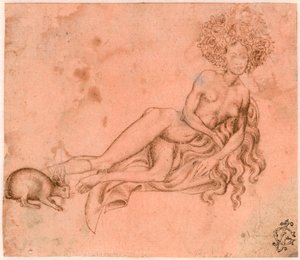 Allegorie de la Luxure（奢华寓言）Antonio Pisanello（1395-1455）的钢笔画，约 1426 年，维也纳，阿尔贝蒂娜 作者 安东尼奥·皮萨内洛
