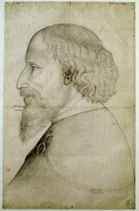卢森堡皇帝西吉斯蒙德（1368-1437），半身像，左侧的轮廓。安东尼奥-迪-普西奥-皮萨诺（Antonio di Puccio Pisano dit Pisanello）（1395-1455年前）绘制。黑色石头。尺寸：41.1x55.9厘米。 作者 安东尼奥·皮萨内洛