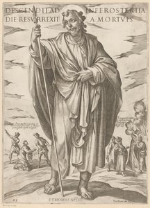神圣的托马斯
Descendit ad inferos tertia die resurrexit a mortuis（物上标题）
Christus, Maria en de apostelen（系列标题） 作者 安东尼奥·坦佩斯塔