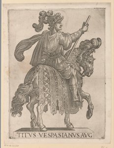马背上的提图斯皇帝
马背上的前十二位罗马皇帝（系列标题）
XII caesares in equestri（系列标题） 作者 安东尼奥·坦佩斯塔