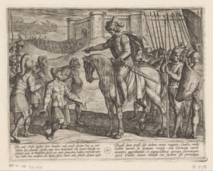 要塞士兵向朱利叶斯-克里米斯投降
巴达维亚人对罗马人的战争（系列标题）
Batavorum cum Romanis Bellum（系列标题） 作者 奥托·范·维恩