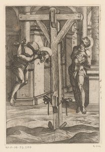 十字架上的绞刑
基督教殉教者遭受的酷刑（系列标题）
Varia tormentorum et supplicioru crudelium（......）（系列标题） 作者 乔瓦尼安东尼奥德保利