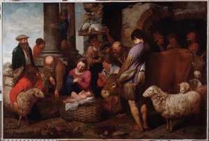 安东尼奥特拉维（1608-1665）17世纪Genes Musei di Strada Nuova（原Palazzo Bianco）绘画的贤士的崇拜 作者 安东尼奥·特拉维（Antonio Travi）