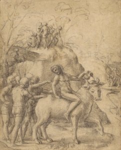 Correggio - 《骑牛的男子和其他人物》，83.GB.344 作者 安东尼奥·达·科雷焦