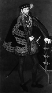 一个男人的肖像，可能是奥塔维奥·法尔内塞（Ottavio Farnese）1524-1586，帕尔马公爵和皮亚琴察（1563）。