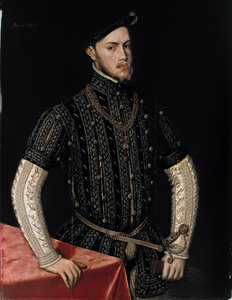 西班牙文  Retrato de Felipe II 菲利普二世肖像 作者 安东尼·莫尔