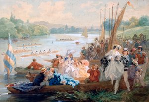 第二次帝国战争期间，阿涅涅斯的帆船赛，c1868-1905年 作者 安东尼·保罗·埃米尔·莫隆
