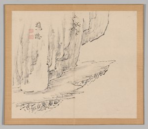 Ikeno Taiga之后的景观研究双专辑，第1卷，第31页，18世纪。 作者 青木宿也