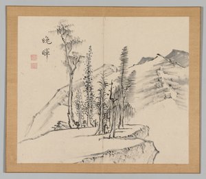Ikeno Taiga之后的景观研究双专辑，第2卷，第21页，18世纪。
