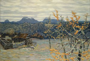 乌拉尔山脉的村庄 作者 阿波利纳里（Apollinari Mikhailovich Vasnetsov）