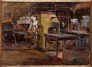 果酱工厂（胶合板油画）