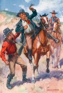 他抓住了他的攻击者并把他从他的暴马身上拉下来 作者 Archibald Webb