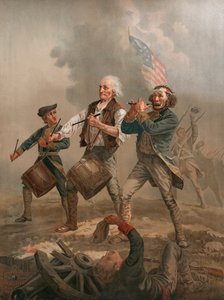 Yankee Doodle or The Spirit of 76, 约1875年（色版画）。