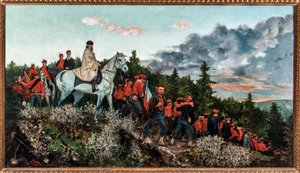 1867 年 11 月 3 日的门塔纳战役（布面油画 作者 阿基米德·特兰齐