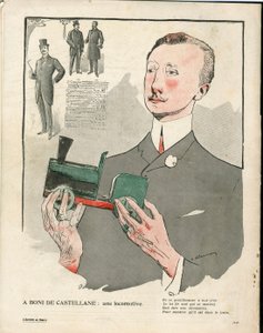 黄油板，编号195，彩色讽刺画