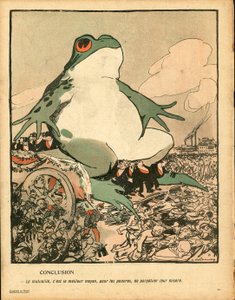 黄油板，240号，彩色讽刺画 作者 阿里斯蒂德·德拉努瓦