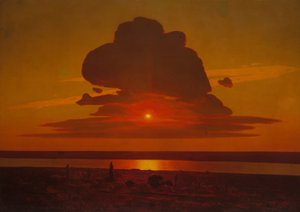 第聂伯河上的红色夕阳，1905-8。