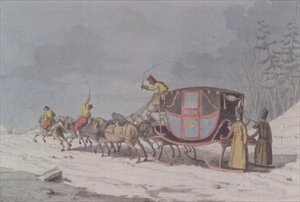 俄国人的风俗习惯》中的马车和雪橇
