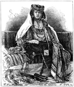 阿尔及利亚（Ouled）指甲舞者，c1890