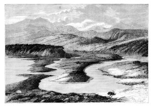 俄罗斯萨哈林岛Dui山谷，1895年。