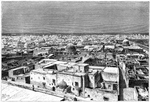 突尼斯凯尔万（Kairwan）风景，大约1890年