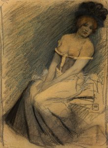 等待，1896年。 作者 阿曼德·拉森福斯