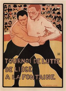 列日摔跤比赛，1899年 作者 阿曼德·拉森福斯