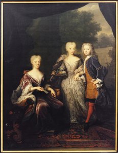 Marie Louise de Hesse Cassel，奥兰治公主和她的孩子们，奥兰治拿骚的埃梅莉 (1710-1777) 和奥兰治·拿骚的纪尧姆四世 (1711-1751) - 黑森-卡塞尔的玛丽路易丝 (1688-1765)，奥兰治公主, 带着孩子, 布南, 阿诺德,