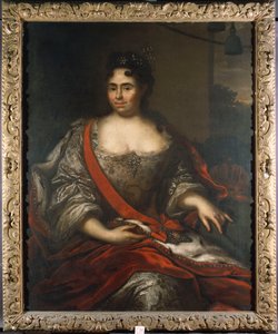 俄罗斯凯瑟琳一世女王肖像，1717年
