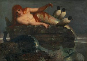 平静的海，1886-1887。 作者 阿诺德·伯克林
