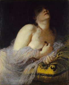 克娄巴特拉之死（第一版），1872年 作者 阿诺德·伯克林